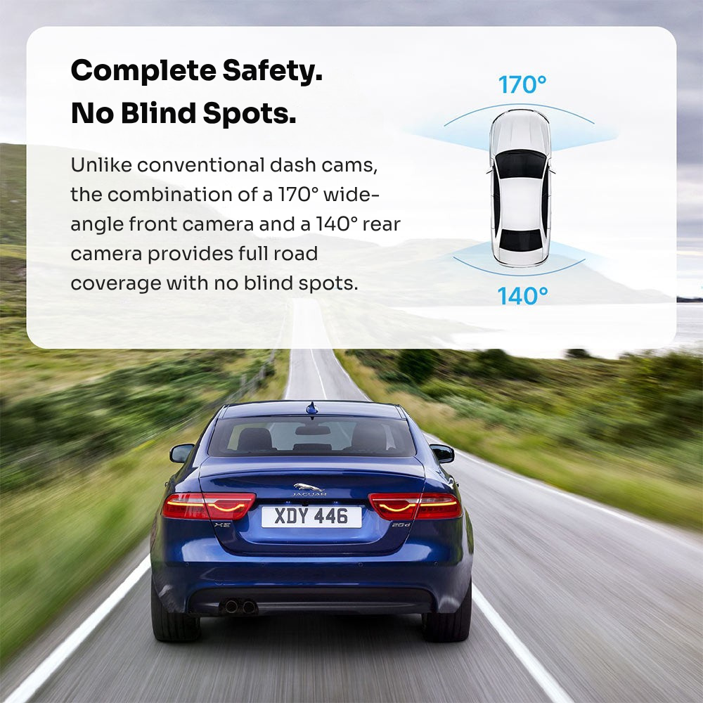 Dashcam with Front- & Back Camera