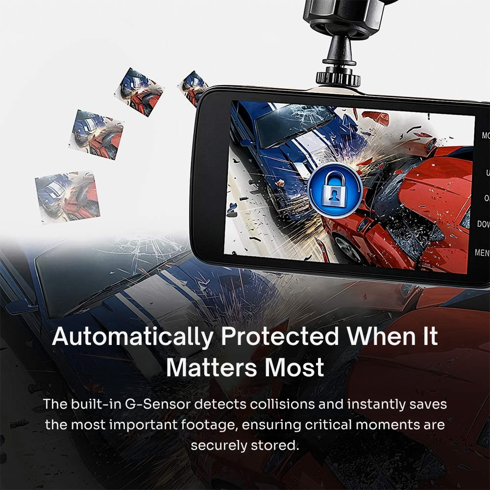 Dashcam with Front- & Back Camera