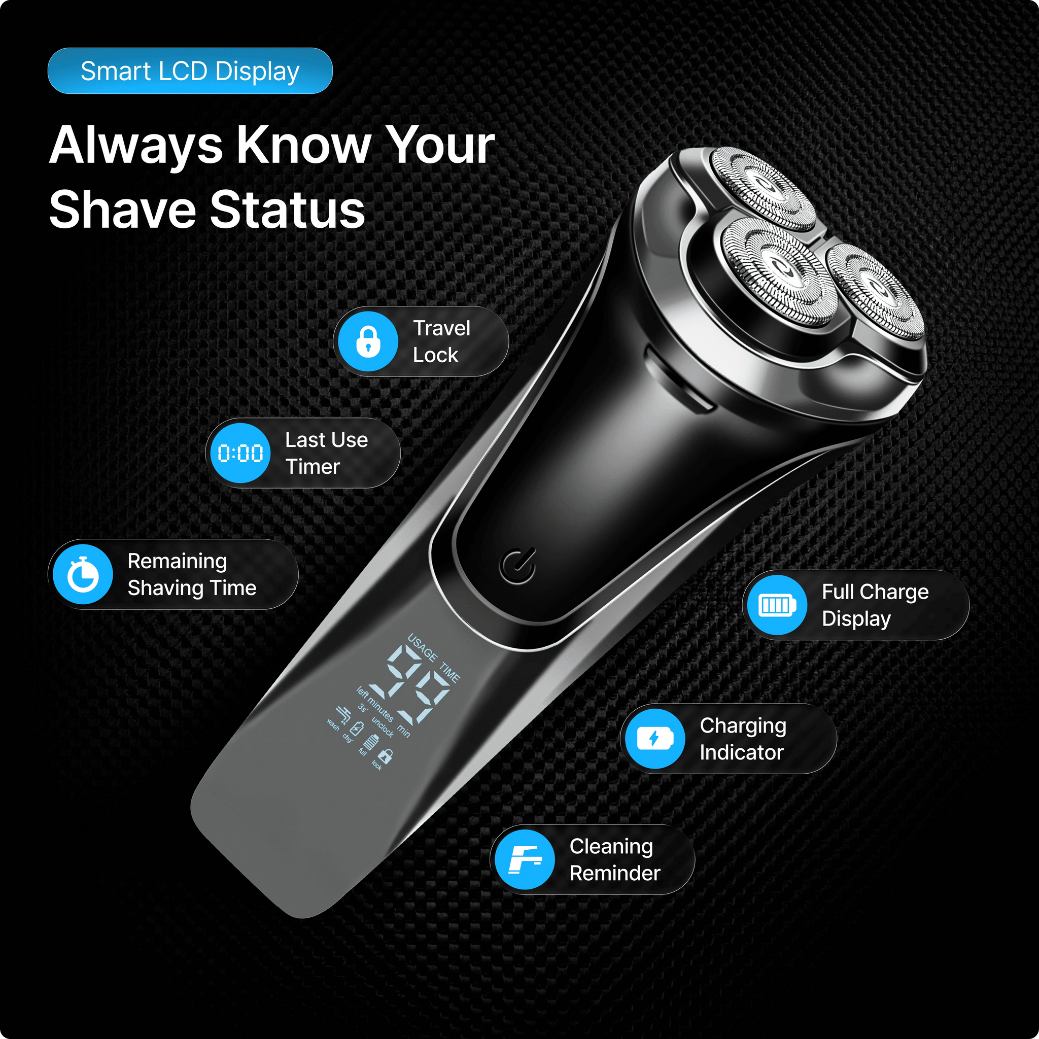 The Men's Electric Razor Pro: The Ultimate On-The-Go Shaver