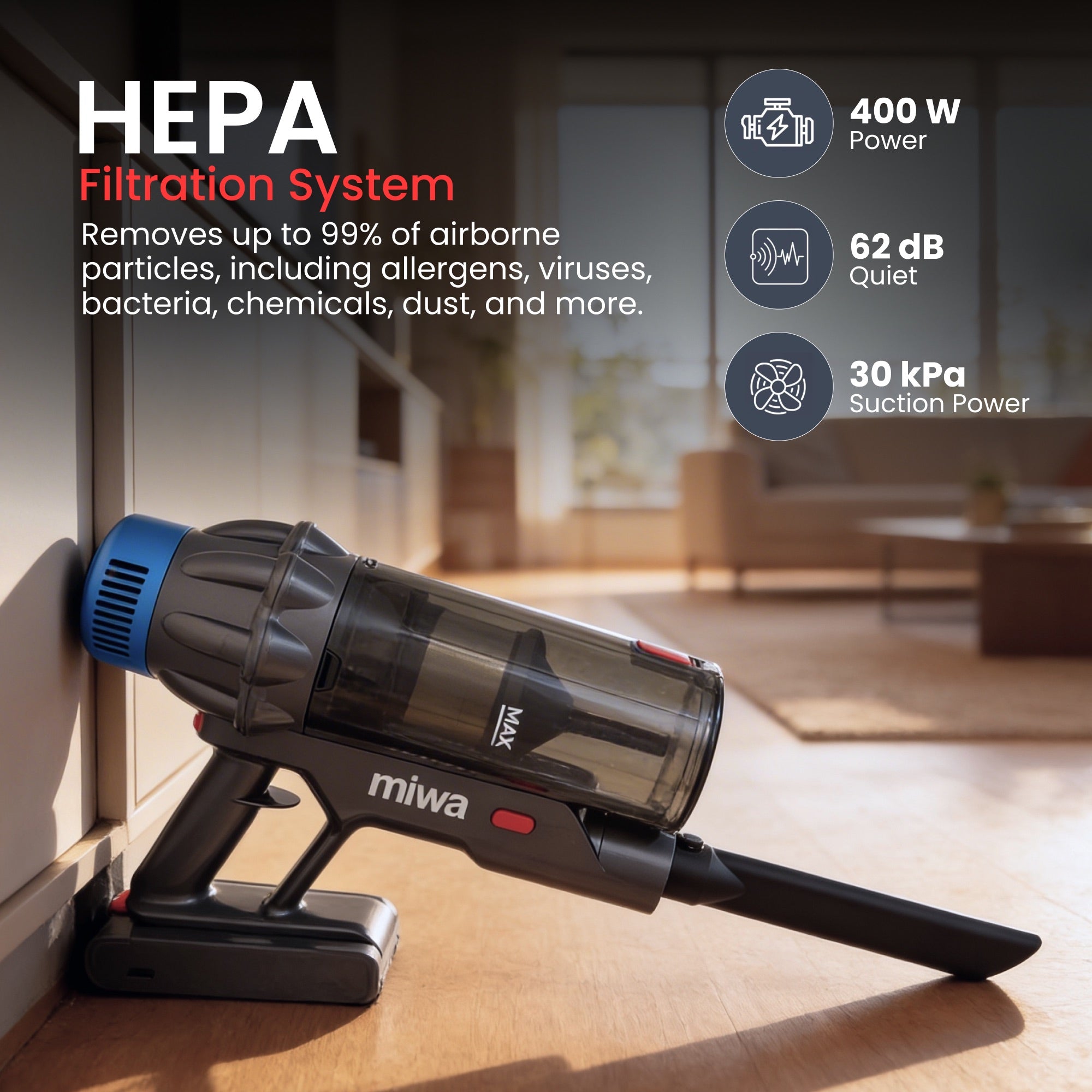 Test bundle Miwa Comfort Clean Vacuum Cleaner