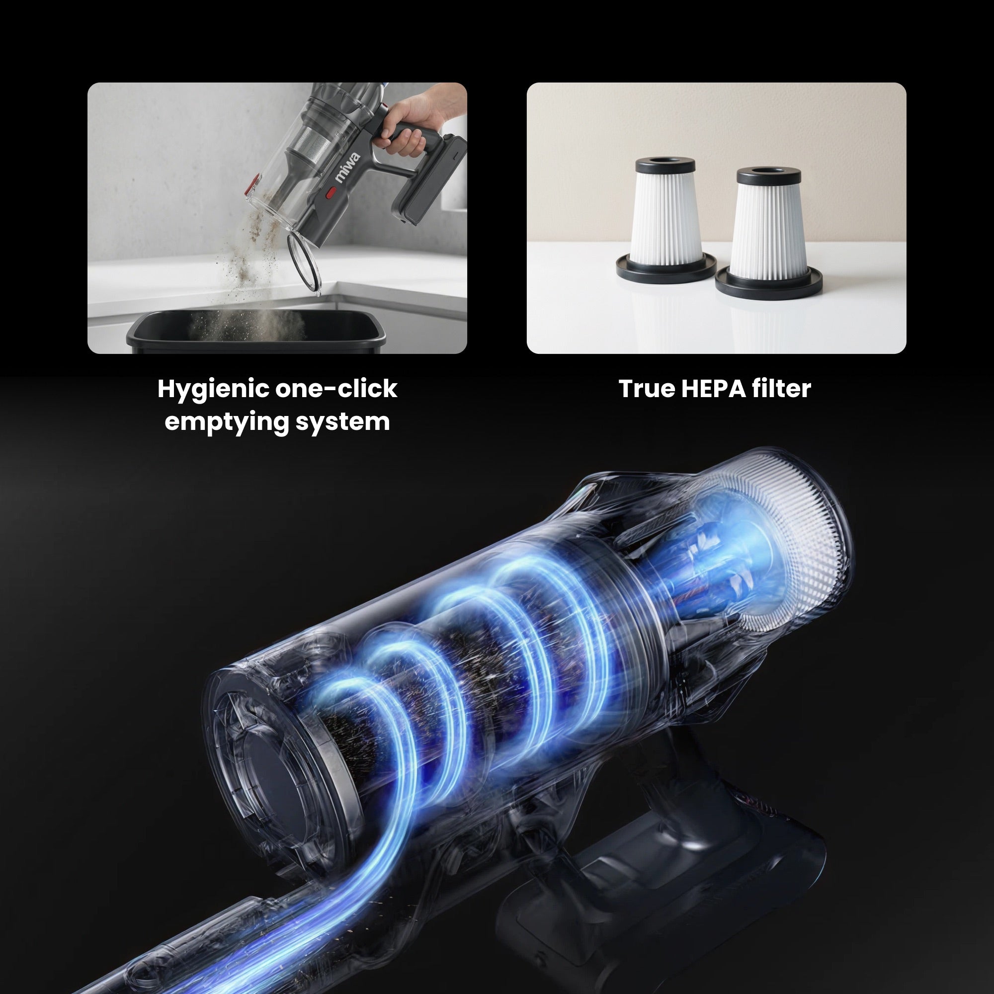 Test bundle Miwa Comfort Clean Vacuum Cleaner